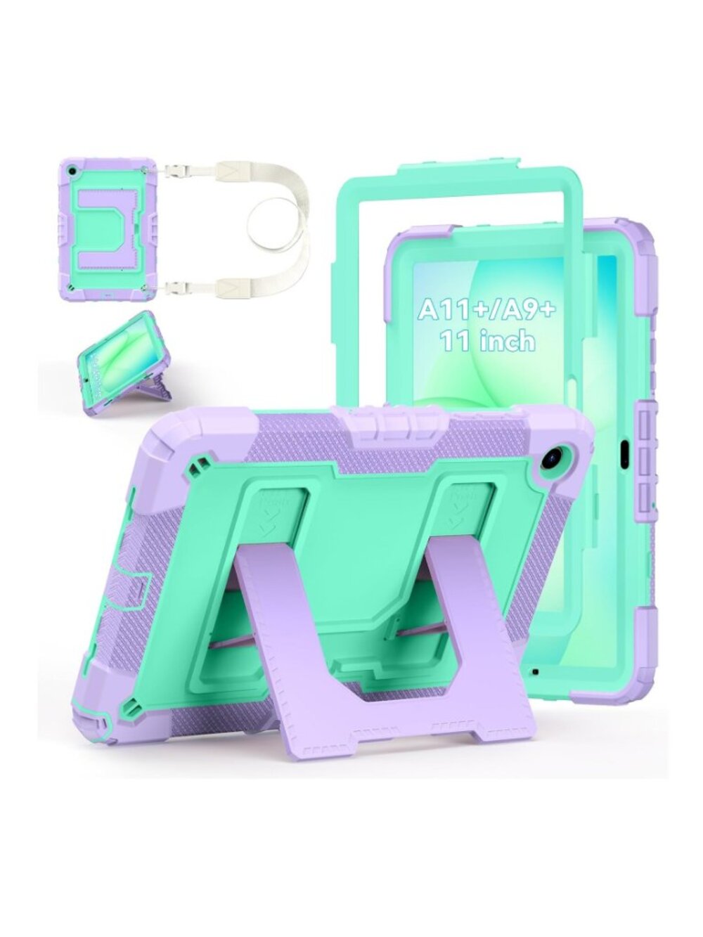 NWT: Samsung Galaxy Tab A11+/A9+ Case - Mint Green and Light Purple
